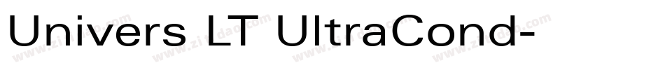 Univers LT UltraCond字体转换